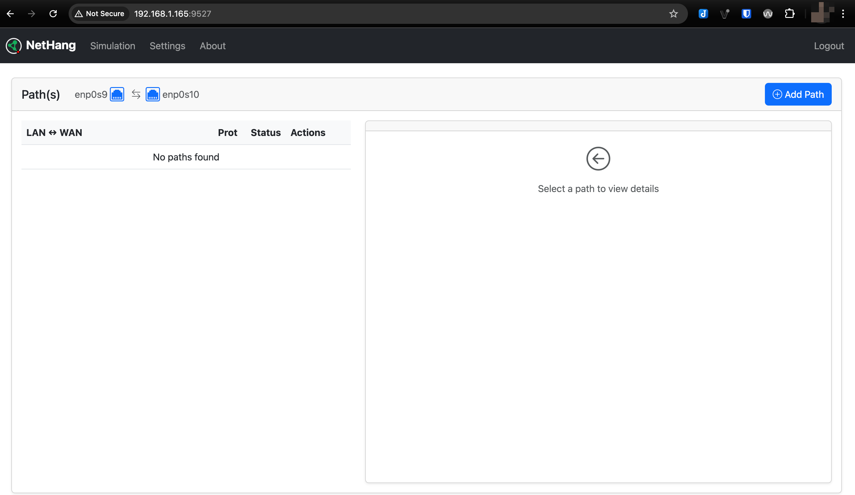NetHang Dashboard